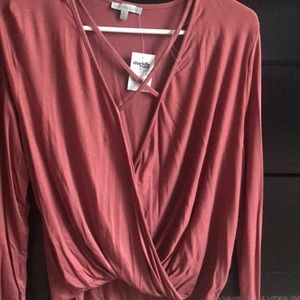 Long sleeve dressy top